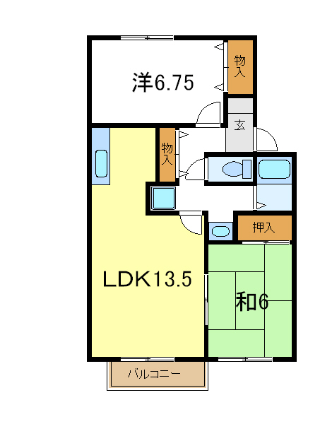 メルベーユの間取り