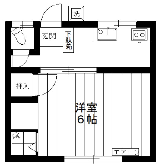 板橋区西台のアパートの間取り