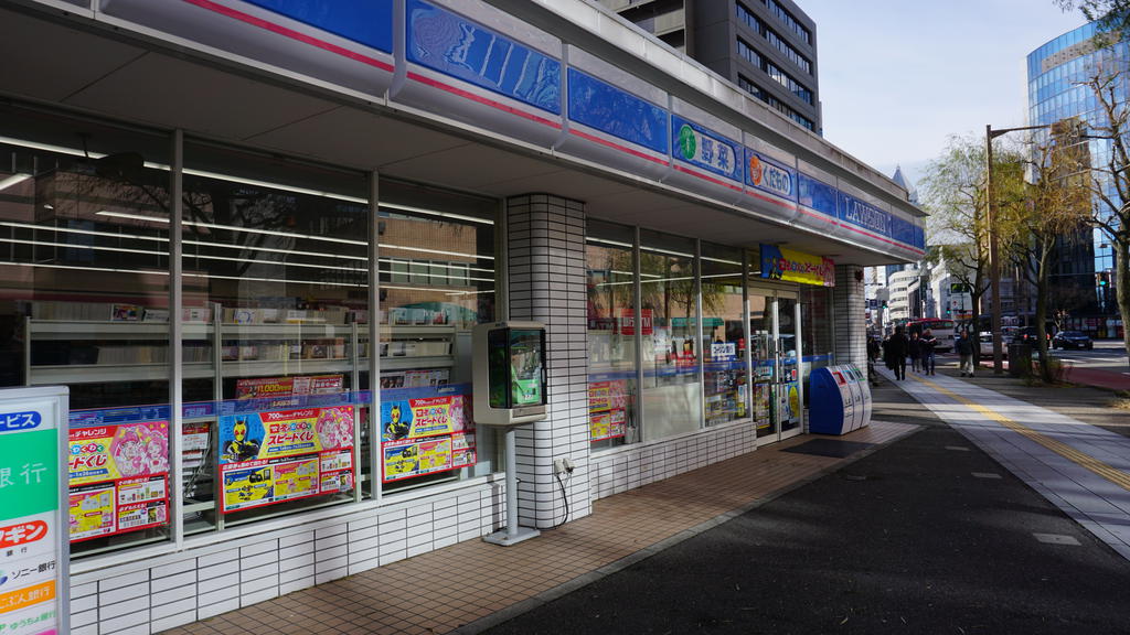 コンビニ　ローソン新潟万代橋店（コンビニ）まで150m