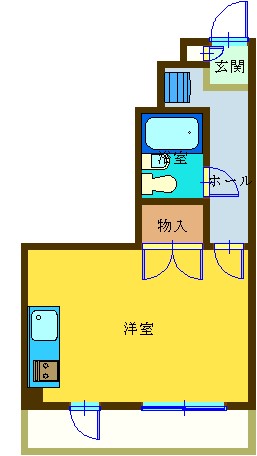 ハイツオオクボの間取り