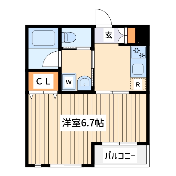 東京都調布市国領町７（アパート）の賃貸物件の間取り