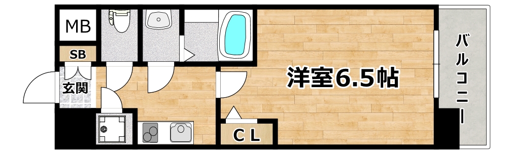 レジュールアッシュ塚本IIの間取り