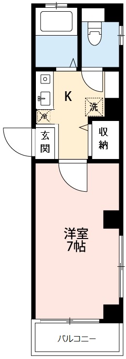 岡崎市明大寺本町のマンションの間取り