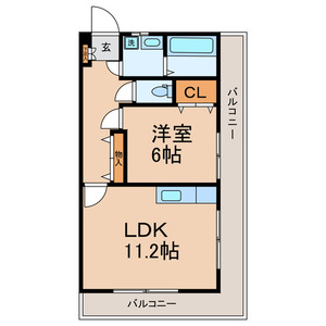 東京都葛飾区新宿５（マンション）の賃貸物件の間取り