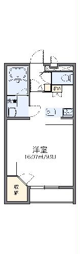 レオパレスコーポ弥生の間取り