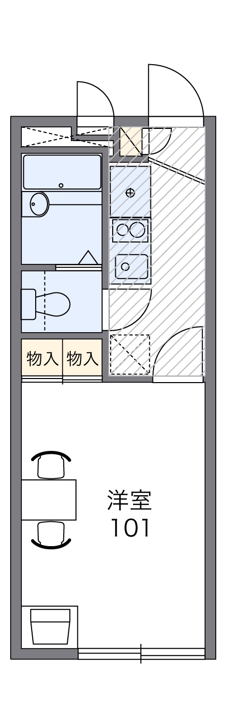 レオパレスカサブランカの間取り