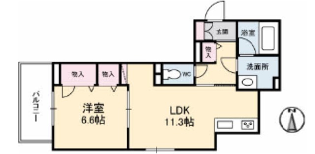 シャーメゾンステージ宇品東の間取り