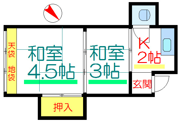 大内荘の間取り