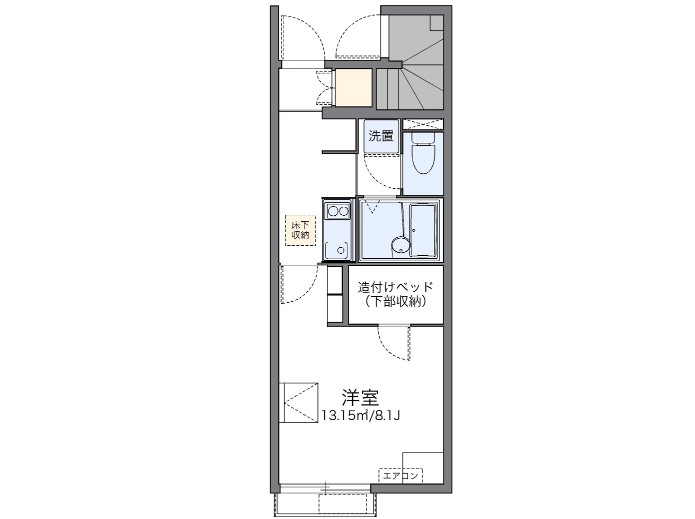 邑楽郡邑楽町大字赤堀のアパートの間取り