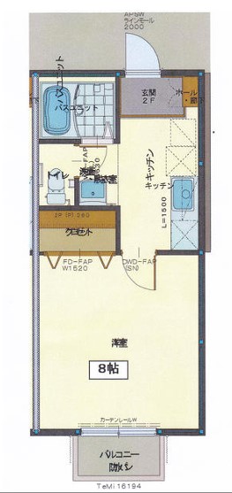 加西市北条町栗田のアパートの間取り