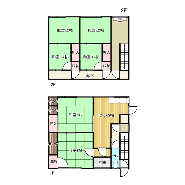 大宮町1丁目戸建の間取り