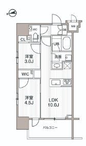 シーズンフラッツ大森エアリーの間取り