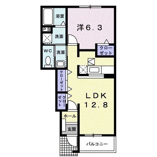 リバーサイド　１番館の間取り