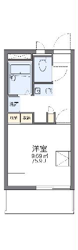 【レオパレスフォンターナの間取り】