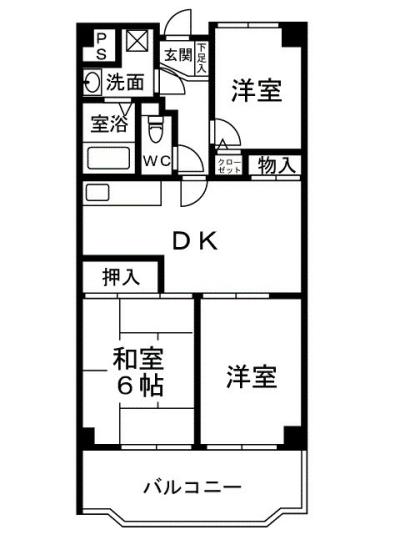 グランドール岸和田の間取り