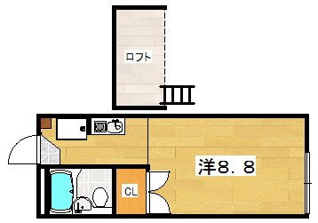 エルメゾン藤阪の間取り