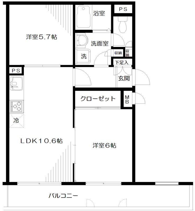 アーバン杉田の間取り