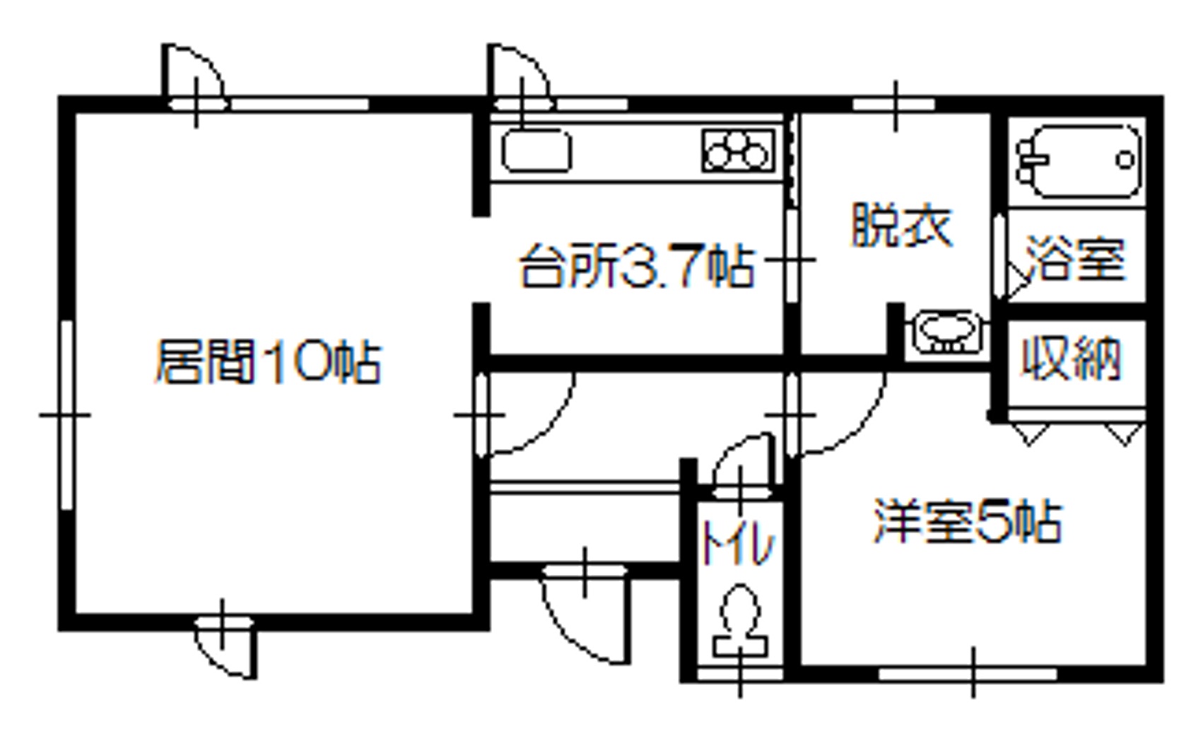 【住吉町平屋の間取り】