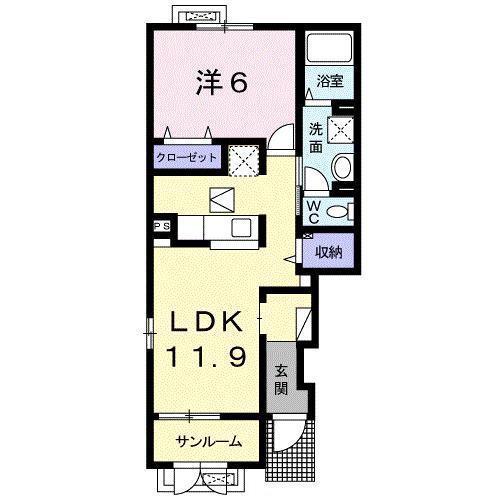 ［大東建託］アクシオ　Ｂの間取り