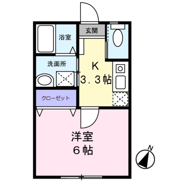 サンハイム藤の間取り