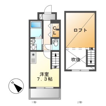 【ワイズ東別院の間取り】