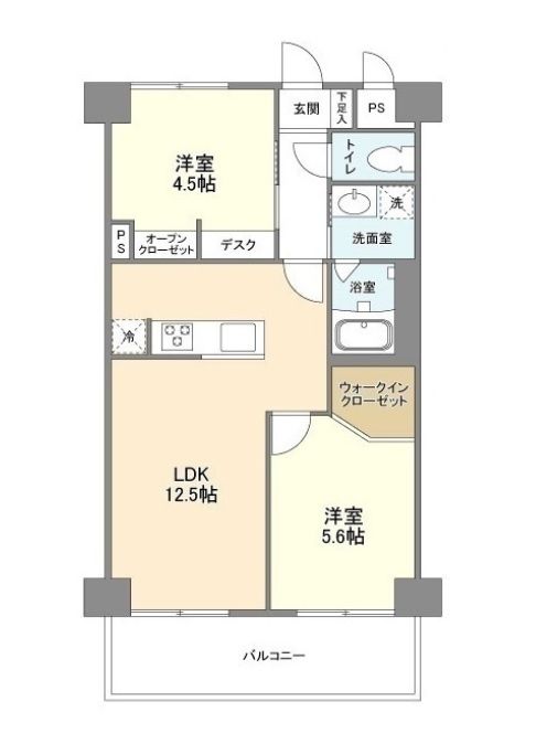 新座市野火止のマンションの間取り