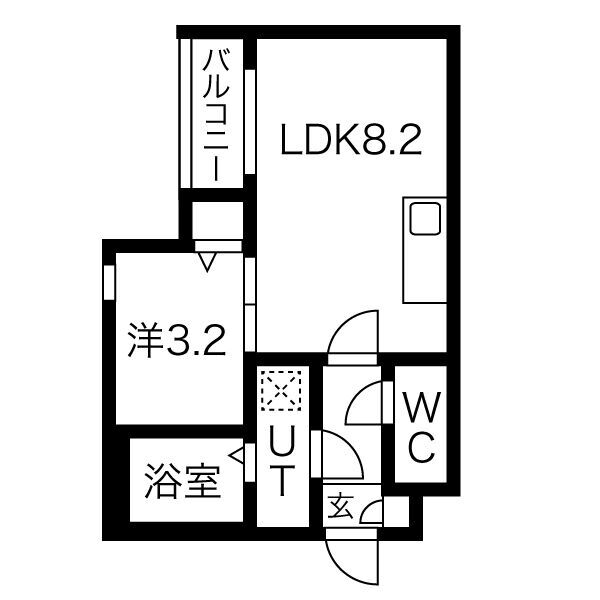 メイクスR元柴田公園の間取り