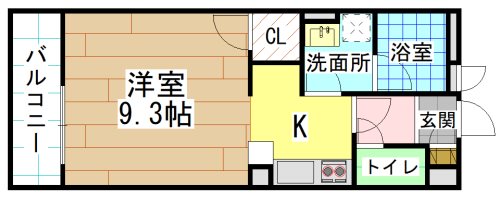 北九州市小倉南区志井のマンションの間取り