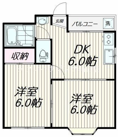 品川区戸越のマンションの間取り