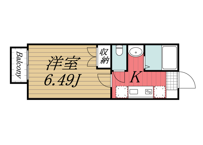 佐倉市臼井のアパートの間取り