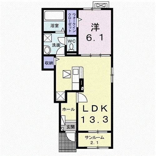 北佐久郡御代田町大字御代田のアパートの間取り