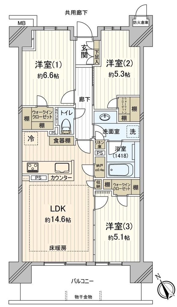 パークホームズ南船橋の間取り