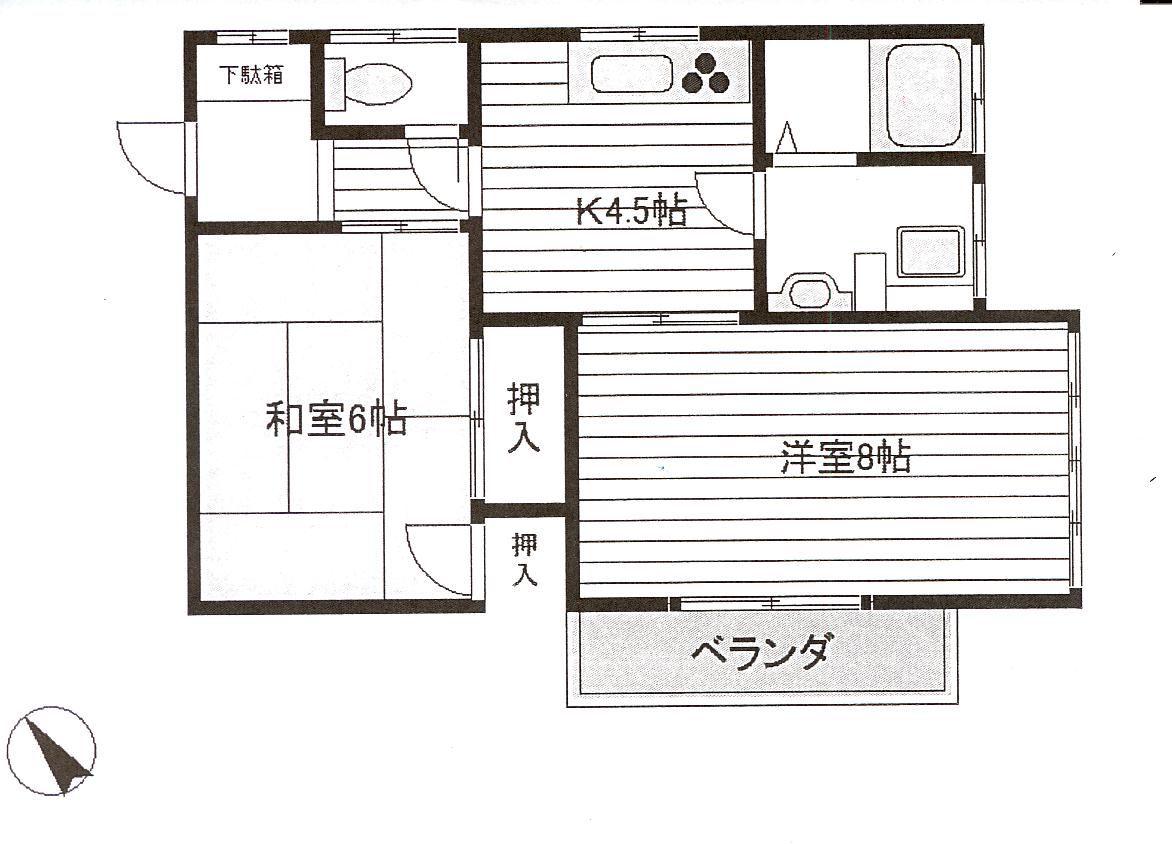 金子ハイツの間取り