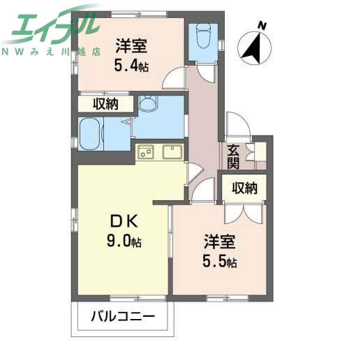 ウッディベル　Ｃ棟の間取り