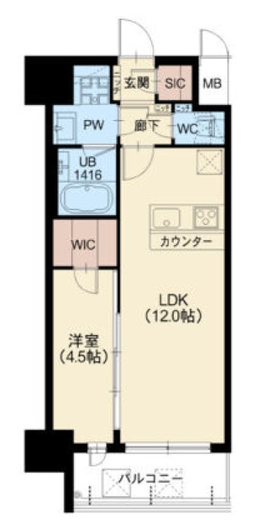 スプランディッド新大阪VIの間取り