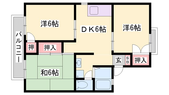 セジュール青山の間取り