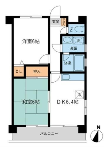 日宝コートヒルズ洋光台IIの間取り