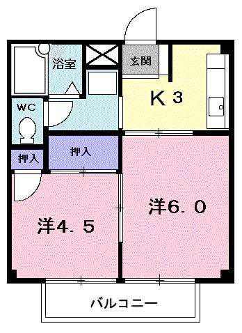 サカエハイツの間取り