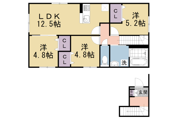 仮称）ユアメゾン北大路の間取り