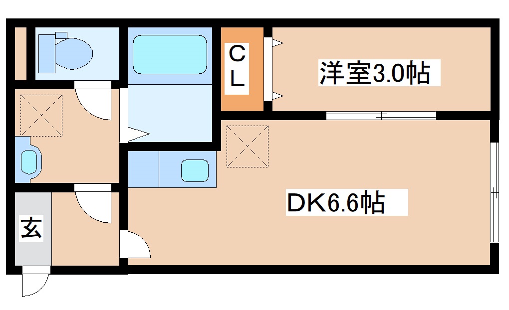 カーサミーア仙台Iの間取り