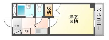 宇治市小倉町のマンションの間取り