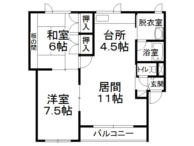 エスパレンス１５７の間取り