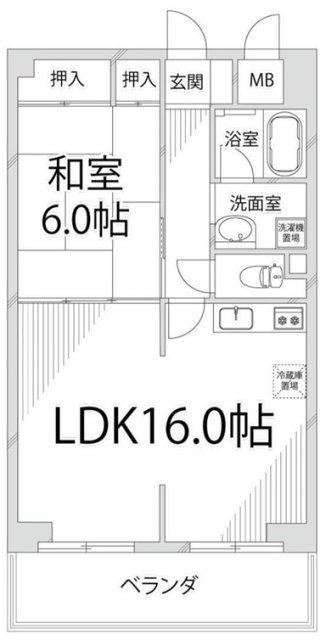 姫路市青山のマンションの間取り