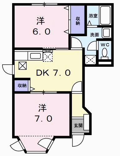 クレアールIの間取り