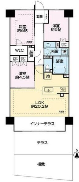 ザ・ライオンズ武蔵小杉の間取り