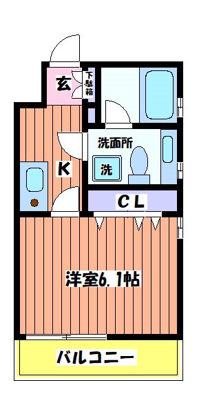 立川市錦町のマンションの間取り