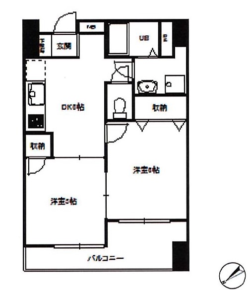 桜坂ハイツの間取り