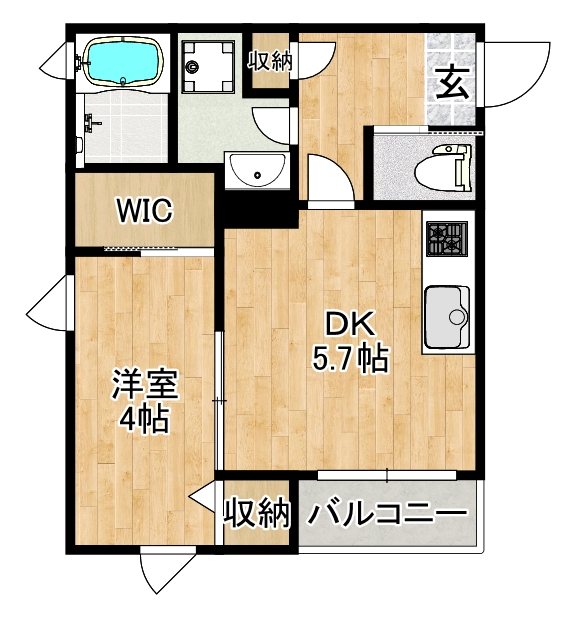 ヴェネツィア小郡の間取り