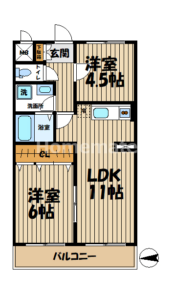 グランエクレール鎌倉の間取り