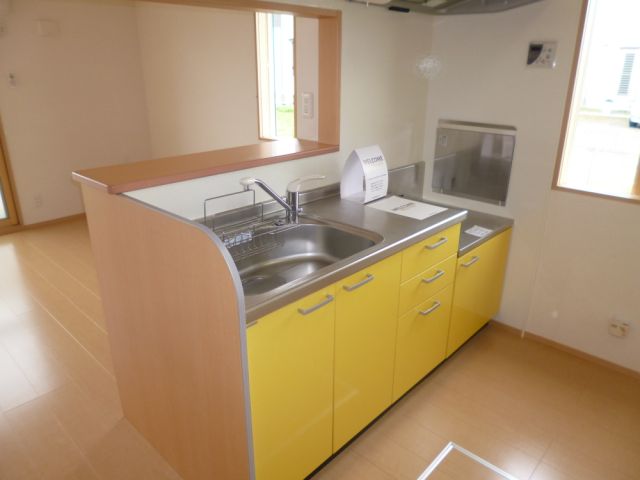 キッチン　写真は別号室です。